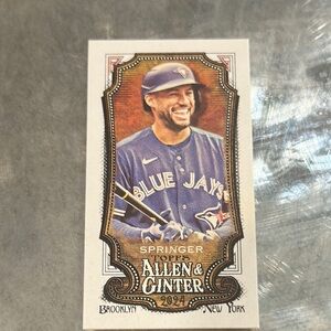 Topps Allen & Ginter Card - Blue and Gold